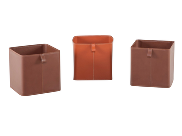 KASPAR - Tanned leather storage box by Tonin Casa - view 3